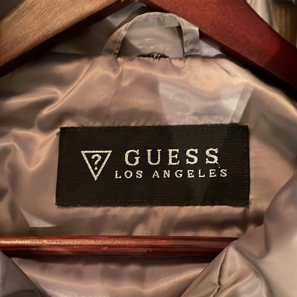 Guess silver/light grey medium length parka. - Picture 4 of 10